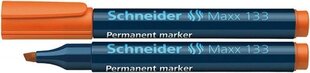 Маркер Schneider 133 перманентный с обрезанным кончиком 1-4 мм, оранжевый цена и информация | Письменные принадлежности | kaup24.ee