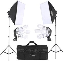 Valgustus Softbox PMS 4 Lampidega hind ja info | Fotovalgustuse seadmed | kaup24.ee