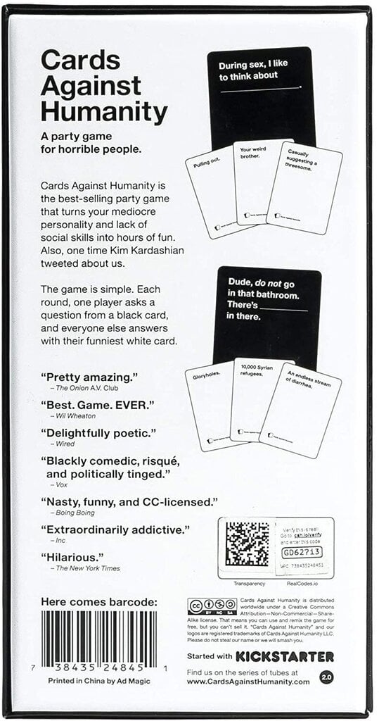 Lauamängud Cards against humanity цена и информация | Lauamängud ja mõistatused | kaup24.ee