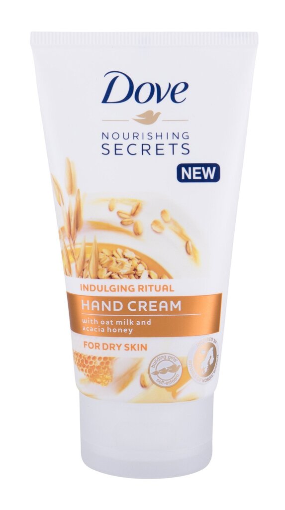 Kätekreem kaerapiima ja meega Dove Nourishing Secrets 75 ml цена и информация | Kehakreemid, losjoonid | kaup24.ee