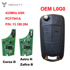 736-743-A Kaugjuhtimispult Flip Autovõti PCF7941A 46 Kiip 433MHz Opel Vauxhall Corsa D G4 Astra H Zafira B Holden Astra AH jaoks hind ja info | Lisaseadmed | kaup24.ee