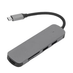 5-ühes dokkimisjaam 4K30Hz HD multifunktsionaalne multifunktsionaalne USB3.0 kiire edastus USB C jaotur hall hind ja info | Lauaarvutid | kaup24.ee