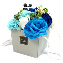 Букет из мыла в коробке «Синие цветы» цена и информация | Искусственные цветы | kaup24.ee
