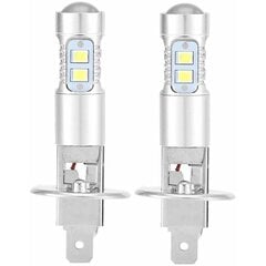 Esitulede pirnid, 2x H1 6000K ülivalge 100W LED-esitulede pirnide komplekt lähituledele цена и информация | Автомобильная ксеноновая лампа D2R 6000К (Китай) | kaup24.ee