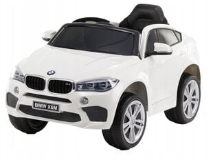 Ühekohaline elektriauto BMW X6M, valge, 8010253-2R hind ja info | Laste elektriautod | kaup24.ee