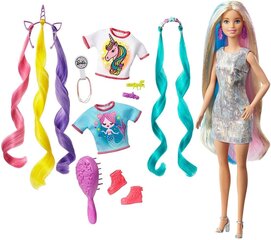 Кукла Барби с фантастическими волосами, GHN04 цена и информация | MUST Металлическая бутылочка с Ярким рисунком (без BPA) (500ml) для мальчиков от 3+ лет Серая с Машинкой | kaup24.ee