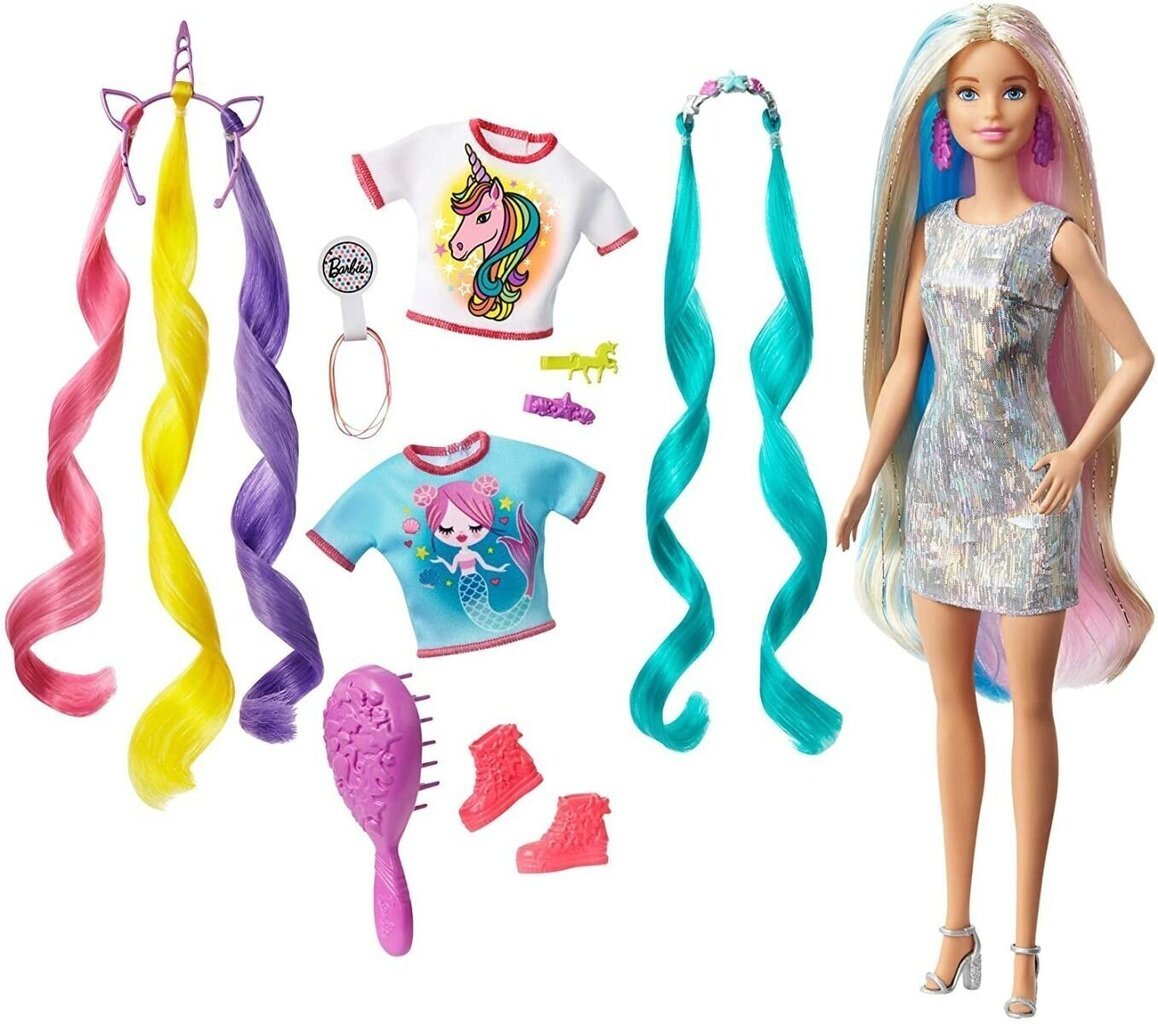 Nukk Barbie fantastiliste juustega Mattel, GHN04 hind ja info | Tüdrukute mänguasjad | kaup24.ee