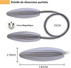 Komplektis 4 kardinapaela, magnetkardinasidemed Magnetiga põimitud kardinasidemed, pannal kodukontori sisekujunduseks (hall) hind ja info | Vannid | kaup24.ee