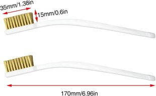 Набор из 4 мини-щеток из медной проволоки, щетки с жесткой щетиной для удаления ржавчины и очистки шлака от 3D-принтера цена и информация | Ванны | kaup24.ee