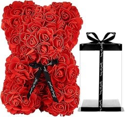 Jõulukingi simulatsioon Immortal Rose Bear Gift Vahtkaru Jõulukink (-25 cm ja peen kinkekarp) цена и информация | Искусственные елки | kaup24.ee