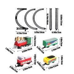 Kokkupandud elektrirongi valgustid Muusika jõulukingid Laste raudteevagunite mänguasjad Jõulukingid peresõpradele lastele kingitused lastele jõuludeks（-) hind ja info | Kunstkuused | kaup24.ee