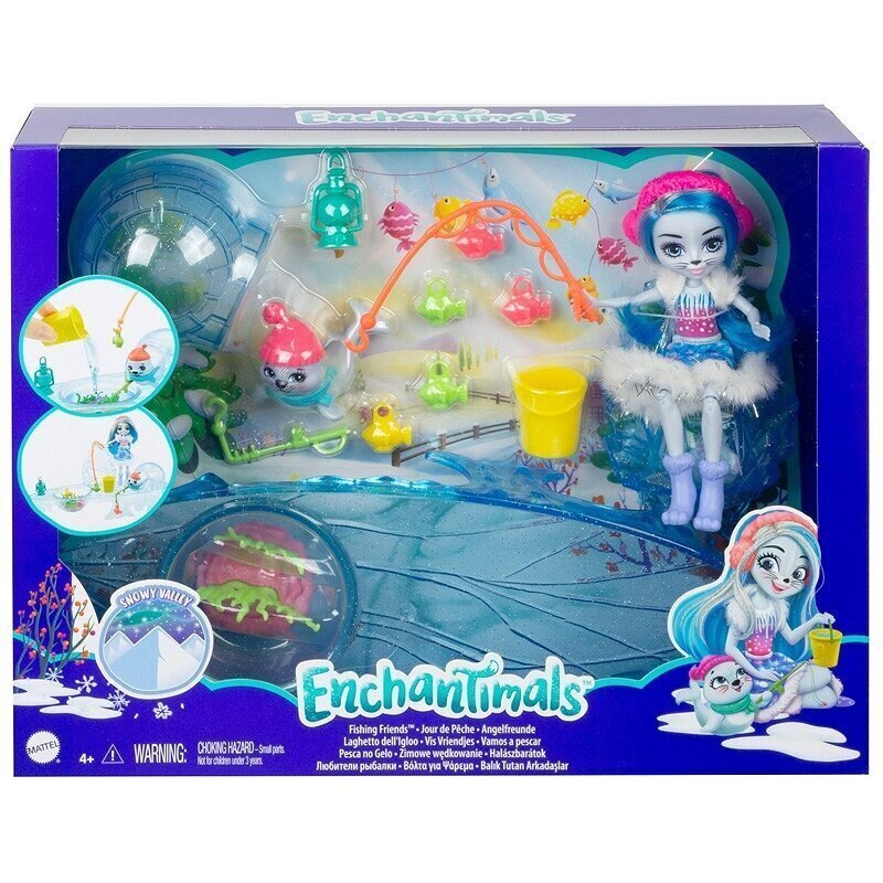 Enchantimals komplekt Jääpüük Mattel, GJX48 hind ja info | Tüdrukute mänguasjad | kaup24.ee