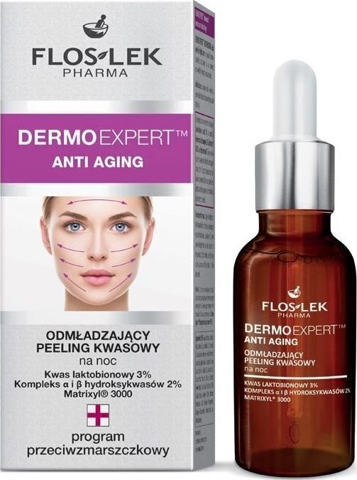 Öine happega kortsudevastane näokoorija, Floslek Pharma Dermo Expert Anti Aging, 30 ml hind ja info | Näopuhastusvahendid | kaup24.ee