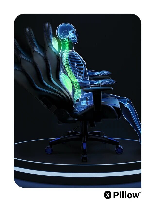 Mänguritool Diablo Chairs X-One L, must/sinine цена и информация | Kontoritoolid | kaup24.ee