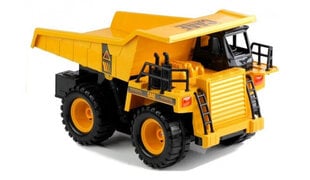 Puldiga juhitav prügiauto RoGer Dump Truck with Remote Control / Yellow hind ja info | Poiste mänguasjad | kaup24.ee