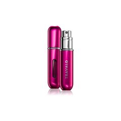 Korduvtäidetav parfüümipudel Travalo Classic Hd 5 ml, Hot Pink hind ja info | Meigikotid, lauapeeglid | kaup24.ee