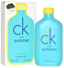 Туалетная вода Calvin Klein CK One Summer EDT для мужчин 100 мл ; цена и информация | Мужские духи | kaup24.ee