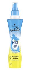 Juuksesprei soolaga Schwarzkopf Got2b Beach Girl 200 ml hind ja info | Schwarzkopf Kosmeetika, parfüümid | kaup24.ee