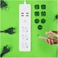 Tellur pikendusjuhe WiFi Power Strip, 1,8 m, valge цена и информация | Pikendusjuhtmed, kaablid | kaup24.ee