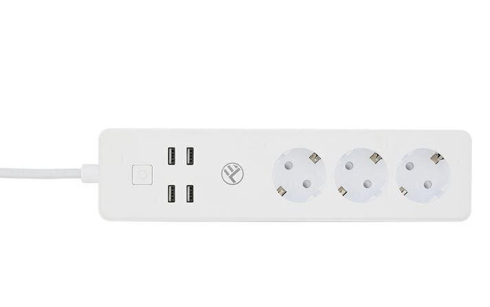 Tellur pikendusjuhe WiFi Power Strip, 1,8 m, valge hind ja info | Pikendusjuhtmed, kaablid | kaup24.ee