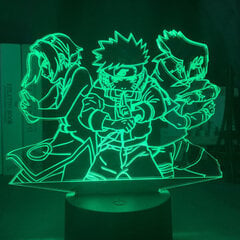 3D-öövalgusti Naruto Team Uzumaki Naruto LED-öövalgusti hind ja info | Projektorid | kaup24.ee