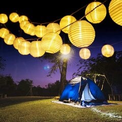 Solar String Lights, 6M 30 LED Outdoor Fairy Lights Lantern 8 Modes Veekindel latern Dekoratiivne lamp aia siseõue õue rõdu pulmapeo siseõue jõulud siseruumides, soe valge hind ja info | Aia- ja õuevalgustid | kaup24.ee