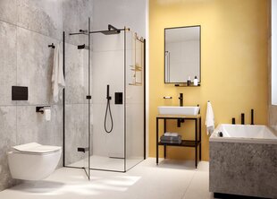 Deante tualettpaberi hoidik Mokko ADM N221, must matt цена и информация | Аксессуары для ванной комнаты | kaup24.ee