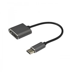 Sbox USB Type-C->Type-C+3.5, USB-Type-C, 10 cm hind ja info | Mobiiltelefonide kaablid | kaup24.ee