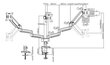 Deltaco ARM-0352, Vesa 75x75-100x100, 17 "-27" hind ja info | Teleri seinakinnitused ja hoidjad | kaup24.ee