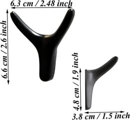 2tk Retro seinakonks Metallist konksuga mütsiriiul Retrokonksuga seinale kinnitatav hoiukonks riidenagi jaoks Vannitoa köök, must hind ja info | Aia- ja õuevalgustid | kaup24.ee