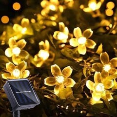 Солнечные гирлянды для улицы, Cherry Blossom Fairy 50 LED 2 режима водонепроницаемый сад двор рождественский декор для помещений теплый белый [класс энергопотребления A+++] цена и информация | Уличное освещение | kaup24.ee