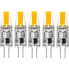 G4 LED 220V 2W 2700K soe valge 200LM, silikoonpirnid asendavad traditsioonilisi 20W halogeenpirne, pakis 5 tk цена и информация | Настольные лампы | kaup24.ee