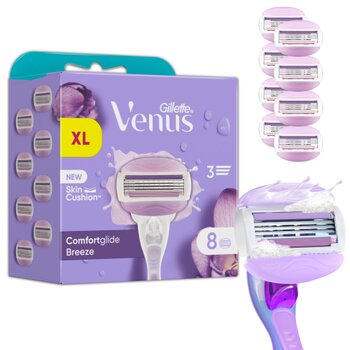 Бритвенные головки для женщин Gillette Venus Breeze, 8 шт цена и информация | Косметика и средства для бритья | kaup24.ee