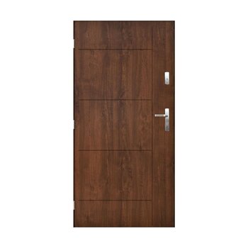 Внешняя дверь Panama, левосторонняя, орех, 90 см цена и информация | Уличные двери | kaup24.ee