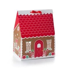 Подарочная коробка рождественский дом, 4шт/уп цена и информация | Подарочные упаковки | kaup24.ee
