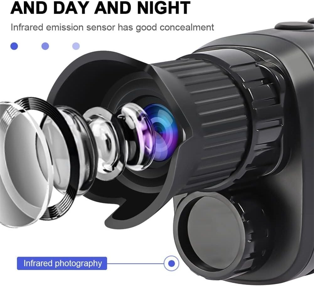 Öönägemisprillid, R7 Digital Night Vision Device 1080P Full HD välistingimustes kasutatavad infrapuna-monokulaarid linnuvaatluseks, jahipidamiseks, telkimiseks, reisimiseks hind ja info | Mikroskoobid ja teleskoobid | kaup24.ee