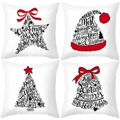 (XS0031-107) 45x45 cm jõulupadja kate Häid jõulukaunistusi kodu jõuludeks Noel Navidad jõuluehteis uusaasta kingitus hind ja info | Jõulukaunistused | kaup24.ee