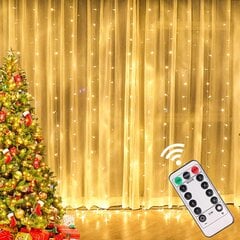 (1Mx3M 100LEDMultivärviline)Jõulutuled Kardin Garland Häid jõulukaunistusi Kodu Jõuluehted Jõulukingid Navidad Uusaasta Decor цена и информация | Рождественские украшения | kaup24.ee