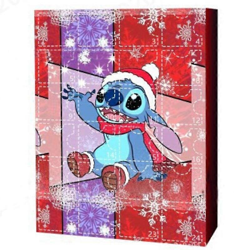 24tk komplekt Stitch Figuur Jõulude advendikalender kinkekarp Lilo Stitch Animefiguurid 2023 Countdown PVC mudelmänguasjad lastele hind ja info | Jõulukaunistused | kaup24.ee