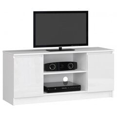 ТВ столик NORE RTV K120, белый / глянцевый белый цена и информация | Тумбы под телевизор | kaup24.ee
