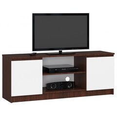 ТВ столик NORE RTV K140, коричневый / белый цена и информация | Тумбы под телевизор | kaup24.ee