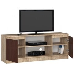 ТВ столик NORE RTV K140, цвета дуба/коричневый цена и информация | Тумбы под телевизор | kaup24.ee
