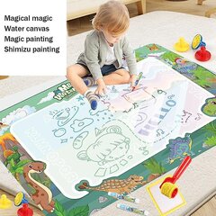 Vesimatt Water Doodle Mat – korduvkasutatav, joonistusmänguasi, jamadeta värvitav kirjutustahvel koos animatsiooniga цена и информация | Инструменты для краски | kaup24.ee