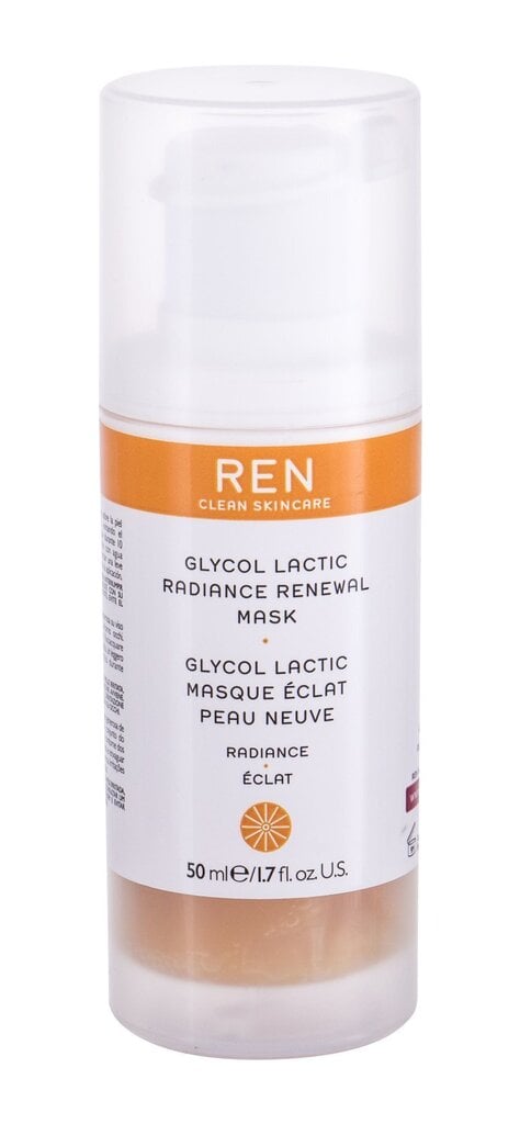 Taastav ja säraandev näomask Ren Clean Skincare Glycol Lactic 50 ml hind ja info | Näomaskid, silmamaskid | kaup24.ee