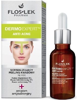 Öine happeline näokoorija Floslek Pharma Dermo Expert Anti Acne 30 ml hind ja info | Näopuhastusvahendid | kaup24.ee