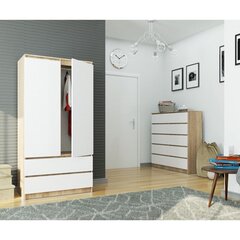 Шкаф NORE S90, цвета дуба/белый цена и информация | Шкафы | kaup24.ee
