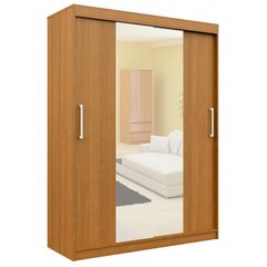 Шкаф NORE CLP 150 с зеркалом, светло-коричневый цена и информация | Шкафы | kaup24.ee