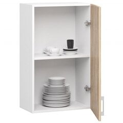 Подвесной кухонный шкафчик NORE Lima W50 D1, белый/дубовый цена и информация | Кухонные шкафчики | kaup24.ee
