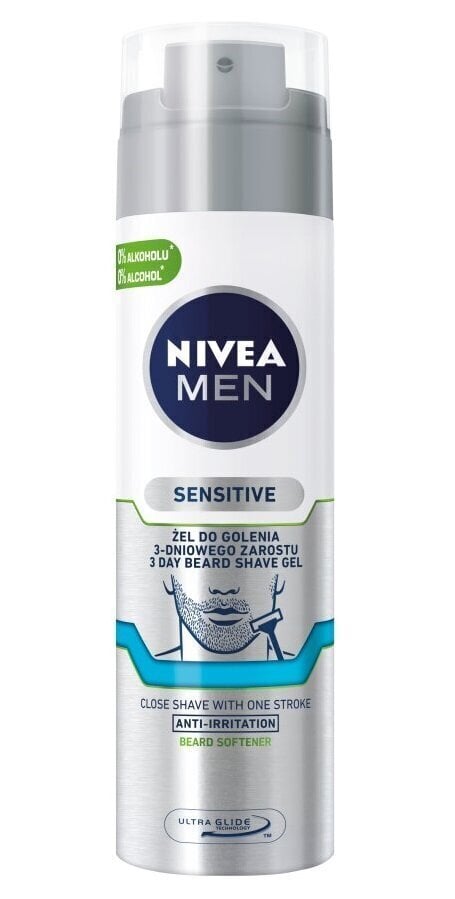 Raseerimisgeel Nivea Men Sensitive 200 ml цена и информация | Raseerimisvahendid | kaup24.ee