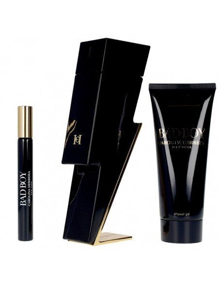 Komplekt Carolina Herrera Bad Boy meestele: EDT, 100 ml + EDT, 10 ml + dušigeel 100 ml цена и информация | Meeste parfüümid | kaup24.ee